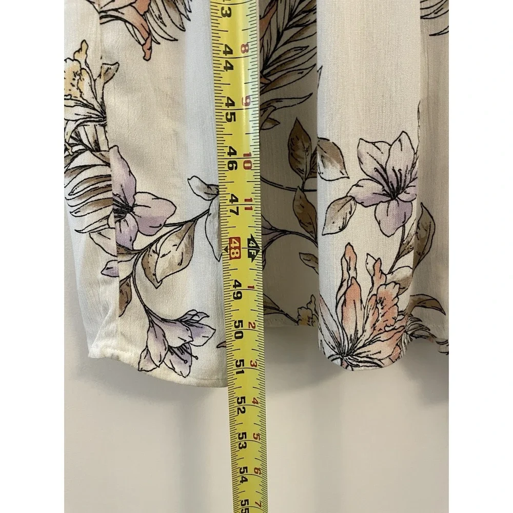 L.I.F.E Love Is For Eternity Floral Duster Beach Cover Up Size M Coastal Resort - Picture 7 of 12